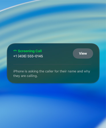  Filtro de Llamadas muestra una notificación de llamada filtrada